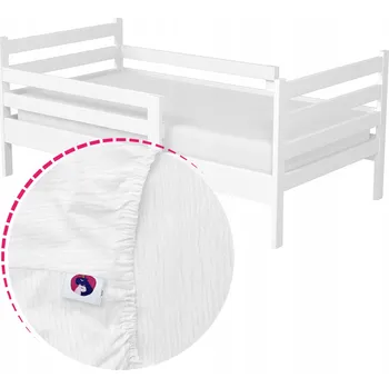 Prostěradlo Prostěradlo s gumou 140x80 mušelínové do dětské postýlky MUŠELÍN vzory