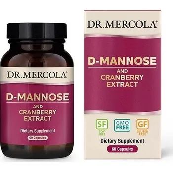 Dr. Mercola D-Mannose and Cranberry Extract 500 mg 60 cps.