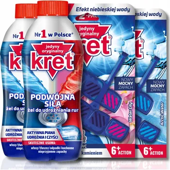 Prací gel Kret gel na zprůchodnění potrubí 1,4 l