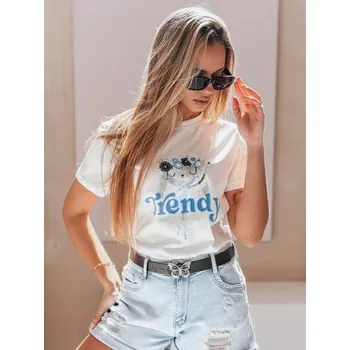 Dámské tričko oversize s potiskem TRENDY BUNNY bílé