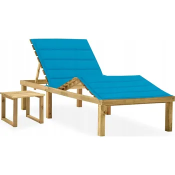 Obraz Lehátko dřevěné modré VidaXL