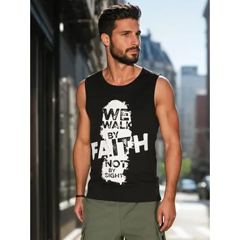 Pánské tričko Pánské tílko RX5657 Barva: Černá, Velikost: 2XL