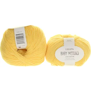 Příze Drops Baby Merino 04 žlutá