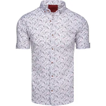 Pánská košile Pánská košile s krátkým rukávem KX1060 Barva: Bílá, Velikost: XL