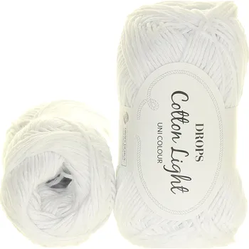 Příze Drops Cotton Light 02 bílá