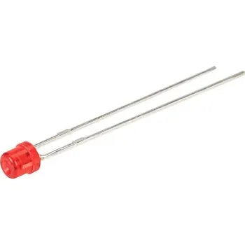 Polovodič Kingbright LED s vývody červená kulatý 3 mm 12.5 mcd 130 ° 30 mA 2 V