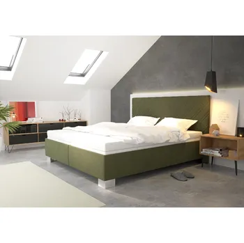 Postel BLANÁŘ NÁBYTEK, a.s. Blanář čalouněná dvoulůžková postel SYLVA - AKČNÍ ROZMĚR: 160 x 200 cm