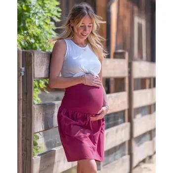 Těhotenská sukně Těhotenská sukně balonová Sabina, cyklámen L/XL