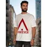 Tshirt Pánské tričko s potiskem RX5665 Barva: Bílá, Velikost: L