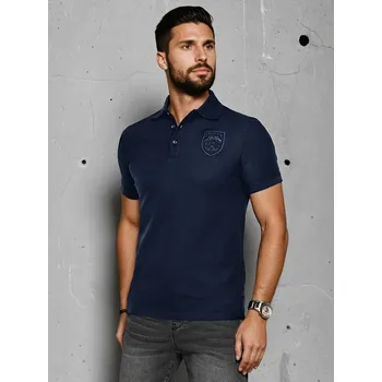 Pánská móda Pánská košile polo s pruhy PX0626 Barva: Nebeská, Velikost: XL