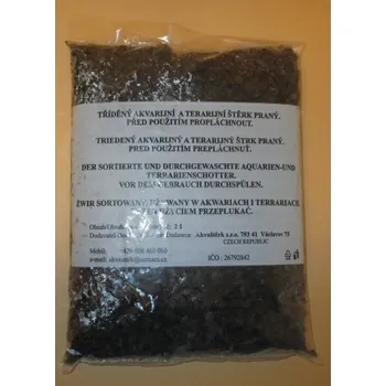 Dekorace do akvária Akvarijní Štěrk Černý 2L
