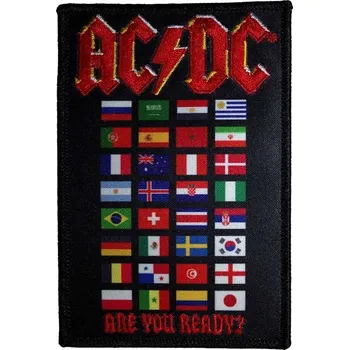 Pánské ponožky AC/DC Are You Ready? Flags Nažehlovačka