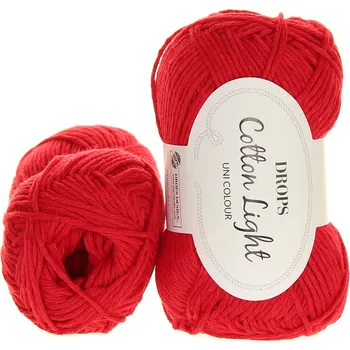 Příze Drops Cotton Light 47 karmínová