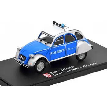autíčko Citroen 2CV Polente ( Policie ) 1:43 - AutoPlus časopis s modelem Citroen 2CV - kovový model