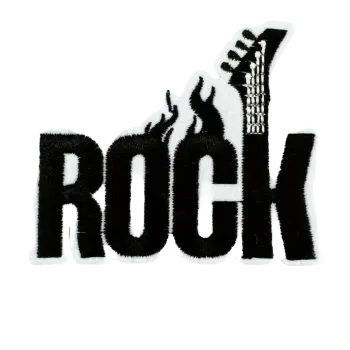 Nášivka Nažehlovací nášivka - ROCK (7,0 x 5,9 cm)