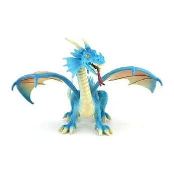 plyšák F - Figurka Drak modrý 15,5 cm
