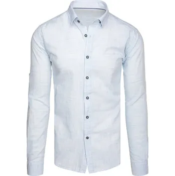 Pánská košile Pánská košile casual DX2652 Barva: Světle Modrá, Velikost: 3XL