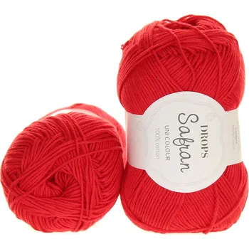 Příze Drops Safran 19 červená