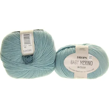 Příze Drops Baby Merino 43 světle šedozelená