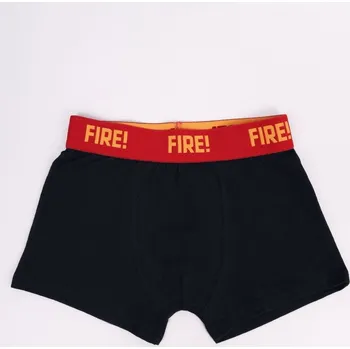 Chlapecké spodní prádlo chlapecké boxerky YO BMB0019C FIRE černé velikost oblečení - děti: 134/140