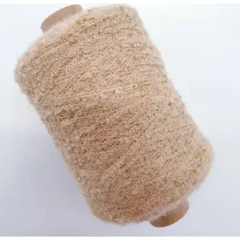 Příze Bouclé nitka béžová 500m (Beilauffaden boucle beige)