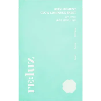 Pleťová maska RELUZ - REEZ MOMENT GLOW LUMINOUS MASK - Rozjasňující hydrogelová maska s niacinamidem, aloe a adenosinem 30 g