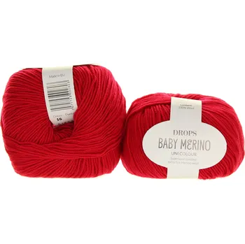 Příze Drops Baby Merino 16 červená