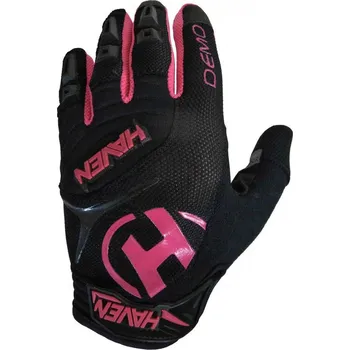 Cyklistické rukavice Haven Demo long cyklo rukavice black/pink Velikost: XL