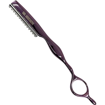 Strojek na vlasy Efilační břitva na seřezávání vlasů MR. MUSTACHE Styling razor Purple gold