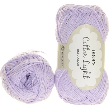 Příze Drops Cotton Light 52 světlounce fialová