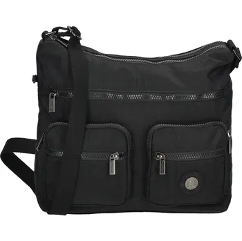 Dámská taška na rameno multipocket Crinkle Enrico Benetti - černá