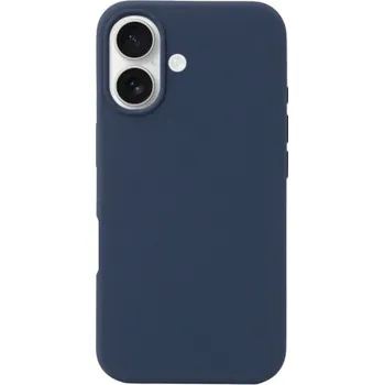 Pouzdro na mobilní telefon Silikonový kryt pro iPhone 16 - tmavě modrý