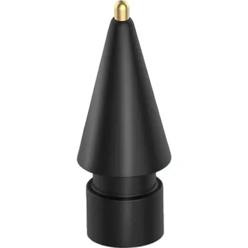 Náhradní hrot se zlatou špičkou pro Apple Pencil 1 / 2 / USB-C / Pro - styl 4.0 - černý