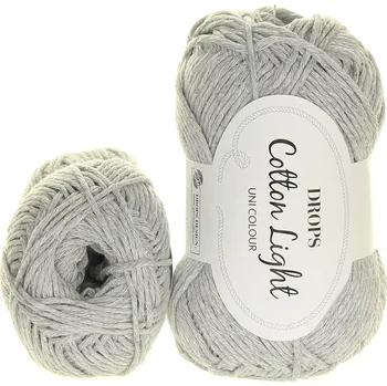 Příze Drops Cotton Light 31 světle šedá