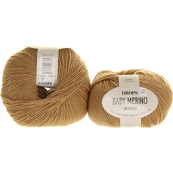 Příze Drops Baby Merino 55 arašídy