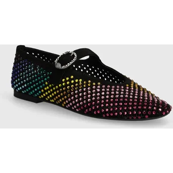 Dámské baleríny Semišové baleríny Kurt Geiger London Mayfair Ballet Flat 2656305209.BLACKCOMB černá 99X, EUR 40