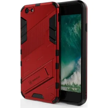 Odolný ochranný kryt se stojánkem pro iPhone 6 / 6S - červený