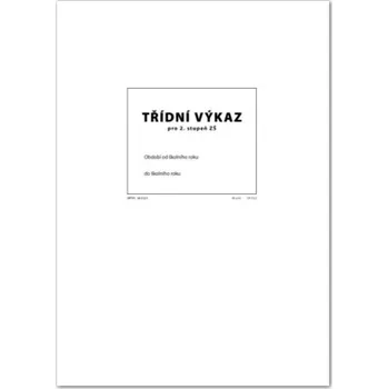 Kancelářské potřeby Třídní výkaz pro 2. stupeň A4 / 16 stran