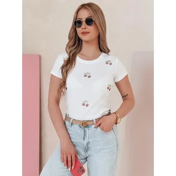 Dámské tričko Dámské třešňové tričko CHERRYDUST bílé