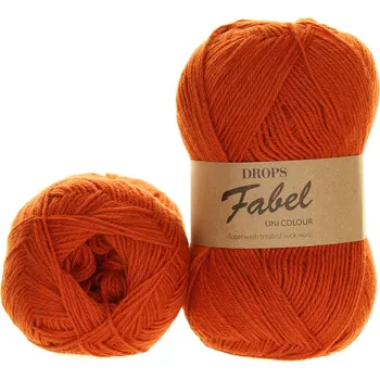 Příze Drops Fabel uni colour 110 rezavá