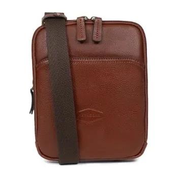 Hexagona pánská kožená crossbody hnědá 1920120 marron
