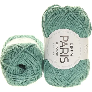 Příze Drops Paris 62 zelená šalvěj