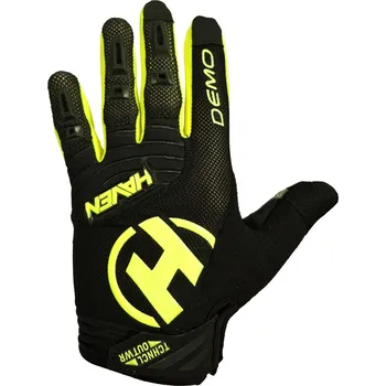 Cyklistické rukavice Haven Demo long cyklo rukavice black/green Velikost: XS