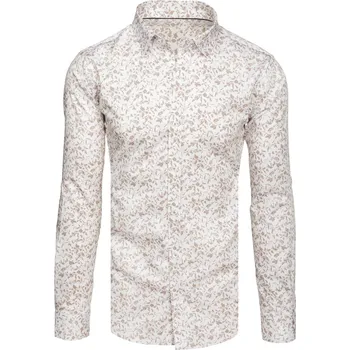Pánská košile Pánská košile casual DX2636 Barva: Bílá, Velikost: 3XL