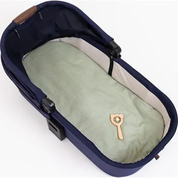 Příslušenství pro přepravu dětí Tulimese Podložka do korbičky lněná šalvějová