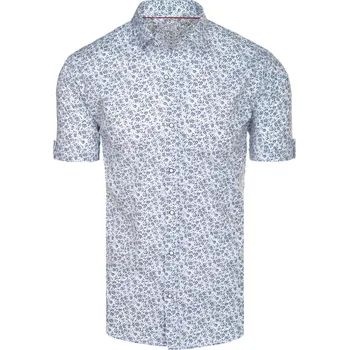 Pánská košile Pánská košile s krátkým rukávem KX1072 Barva: Bílá, Velikost: 3XL