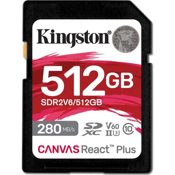 Kingston Canvas React Plus SDHC 512 GB…