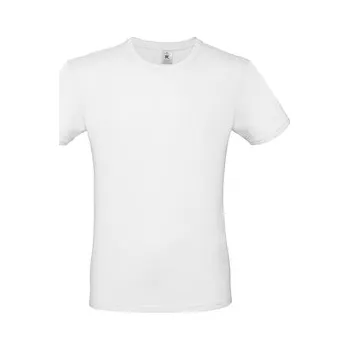 Triko pánské B&C krátký rukáv - bílé, 3XL