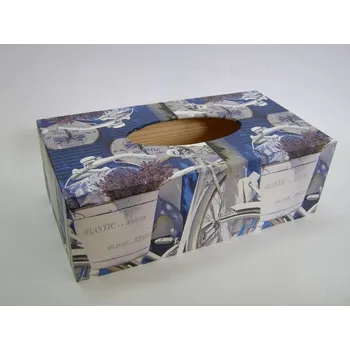 Krabice na papírové kapesníky - Kolo s levandulí