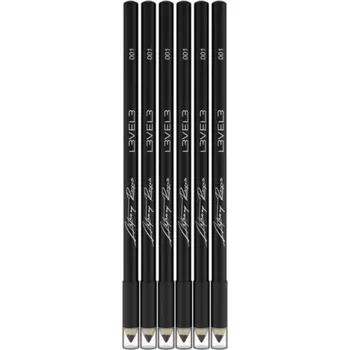 Barva na vlasy Černá tužka na kreslení do vlasů L3VEL3 Liner pencils Black - 6 ks